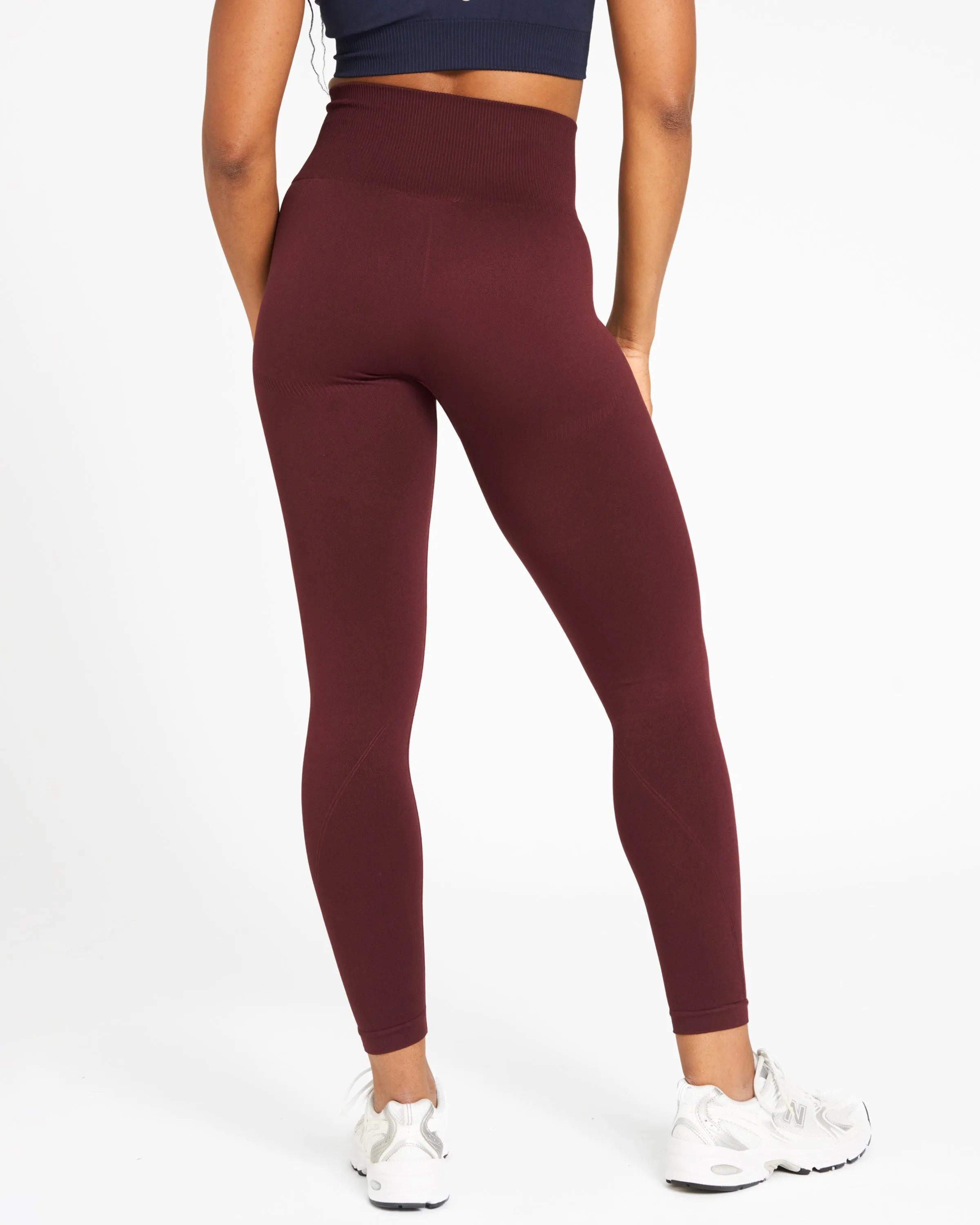 SOLID Seamless Leggings Dark Burgundy