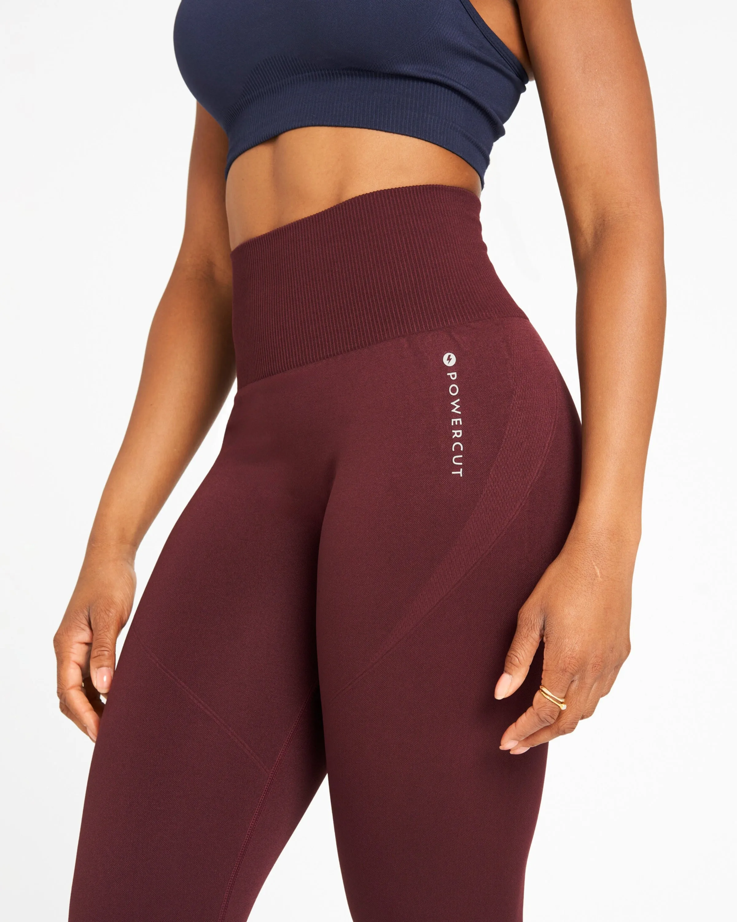 SOLID Seamless Leggings Dark Burgundy