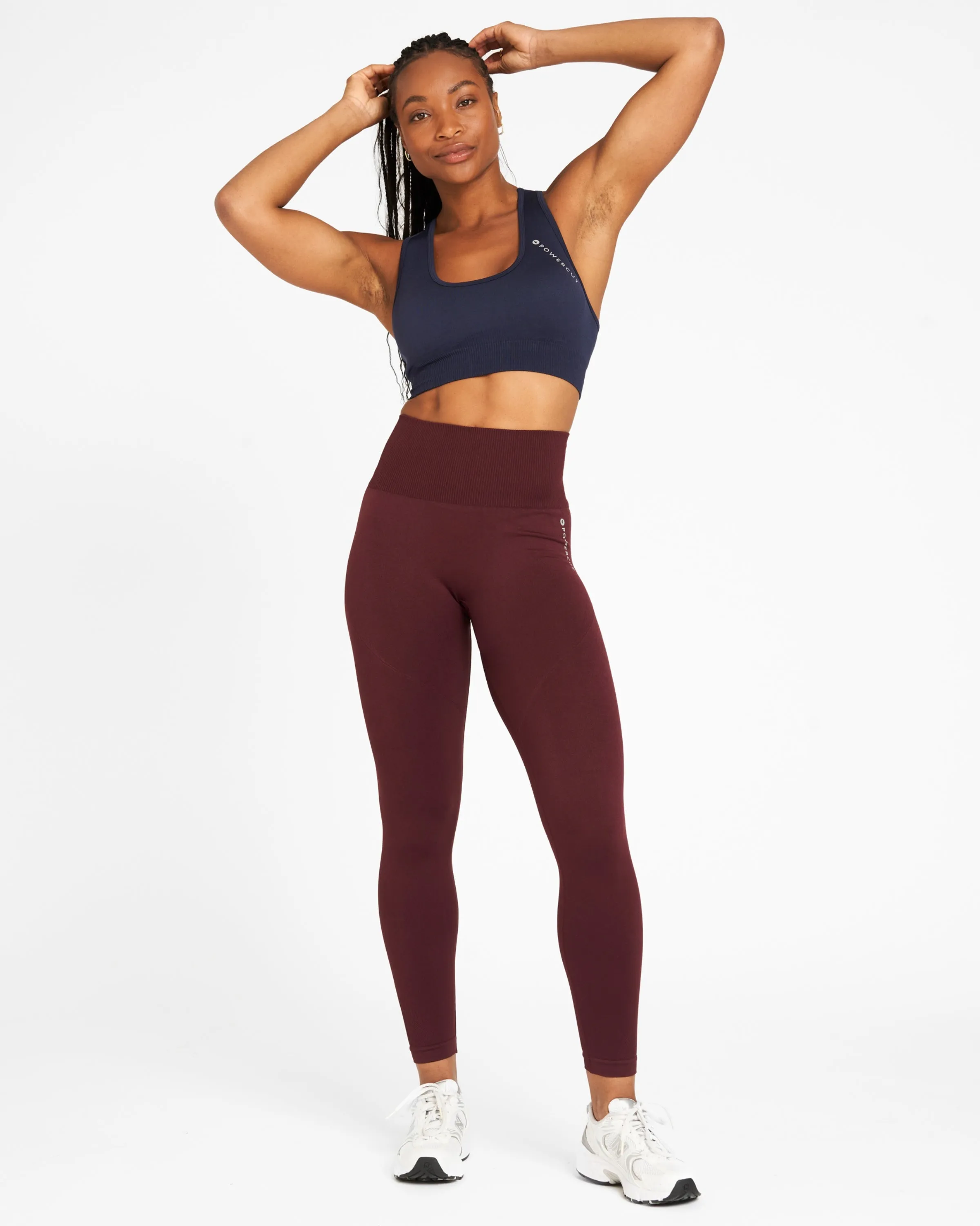 SOLID Seamless Leggings Dark Burgundy