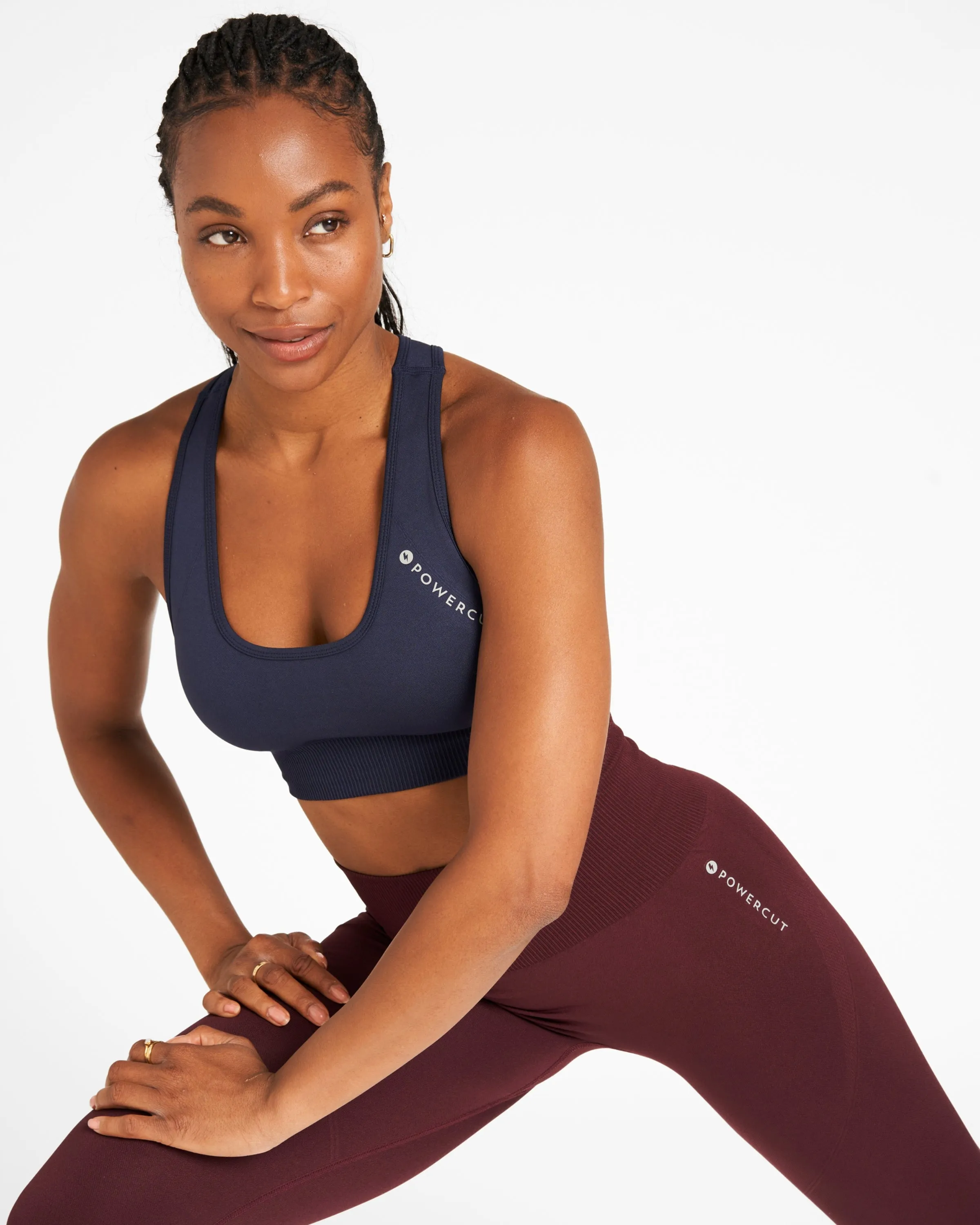 SOLID Seamless Leggings Dark Burgundy