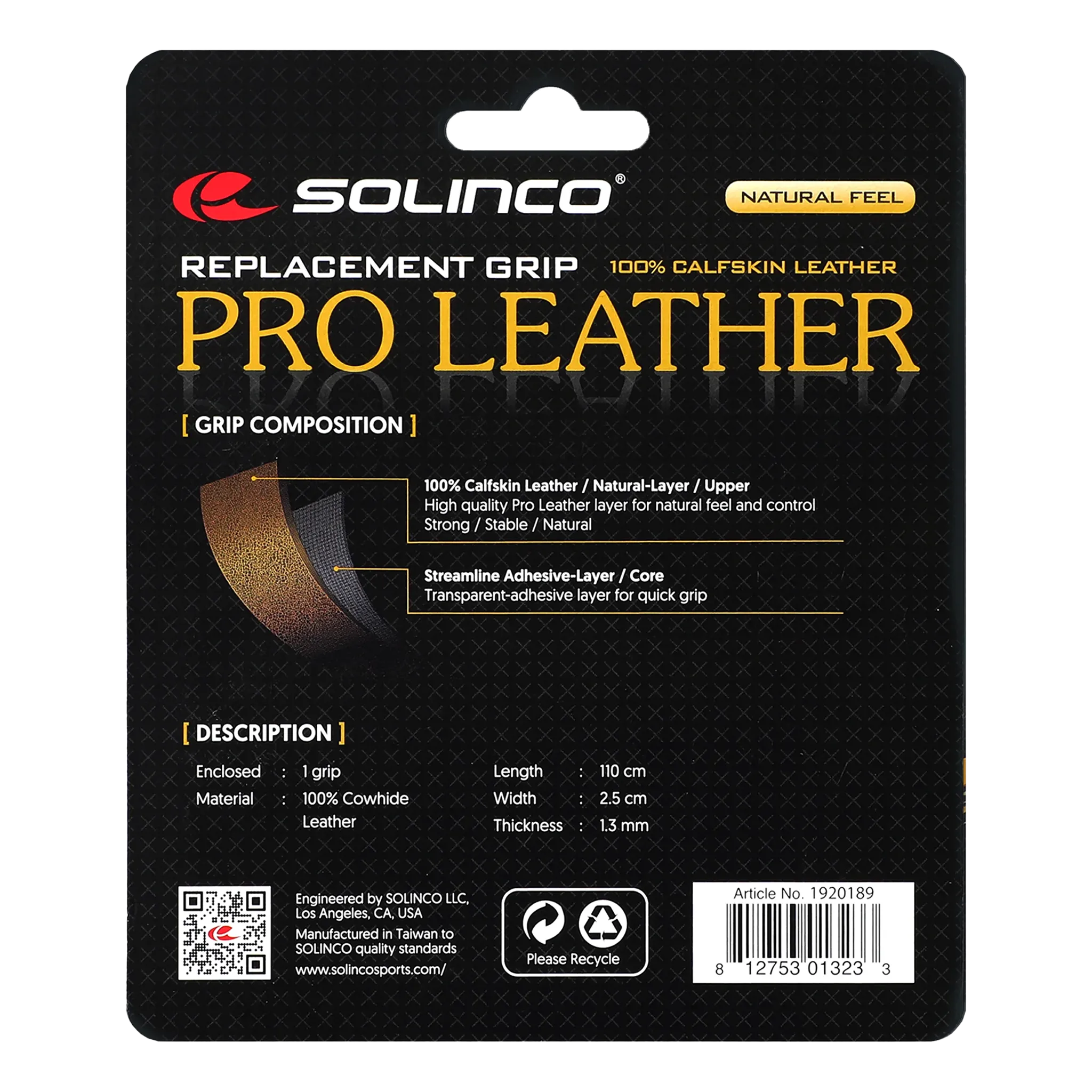 Solinco Pro-Leather Replacement Grip