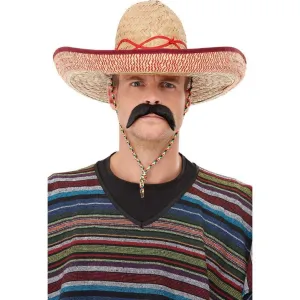 Sombrero Straw Hat, Extra Large with Tie Cord