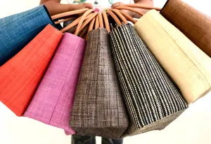 Soubic Solid Small & Large Straw Basket Bag