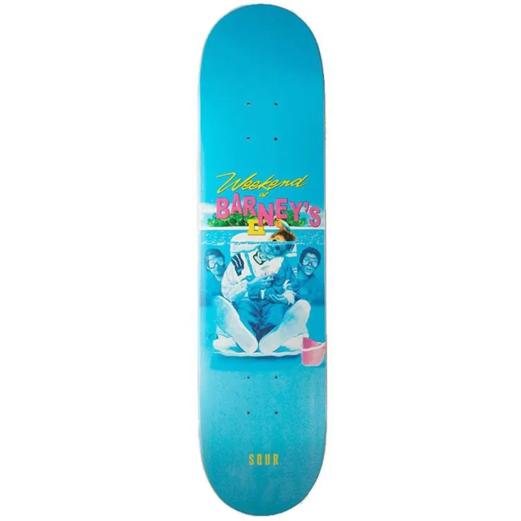 Sour Skateboards Barney Weekend At Skateboard Deck 8.25"