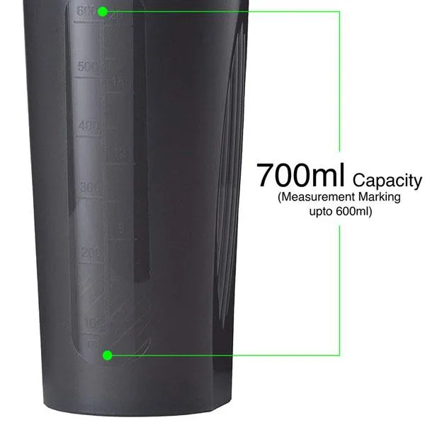 Spike Protein Shaker Bottle 700ml (Black)