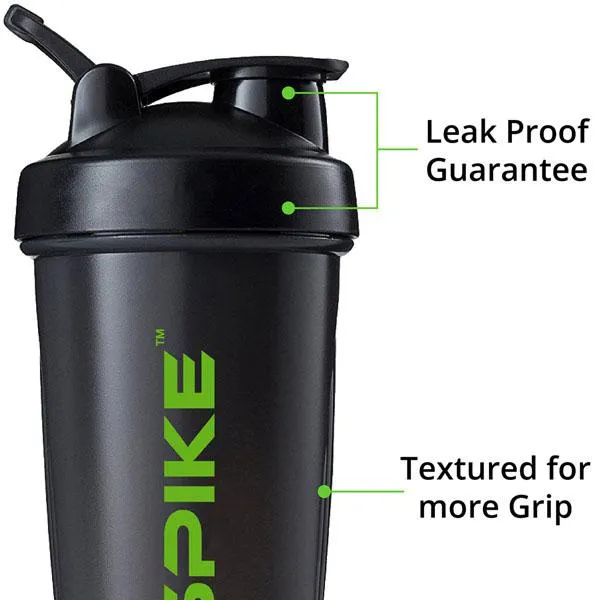 Spike Protein Shaker Bottle 700ml (Black)