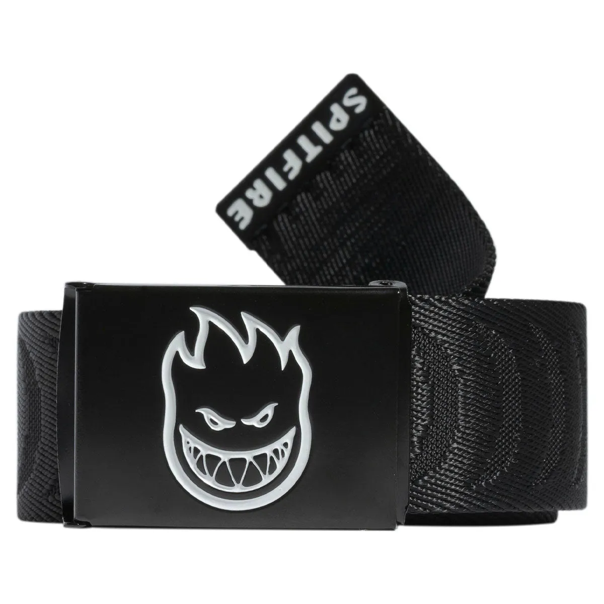 Spitfire - Bighead Crescent Jacquard Web Belt Black/White