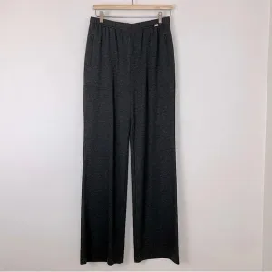 St. John Spa Relax Pull On Lounge Pants Full Length Small Granite Melange NWT