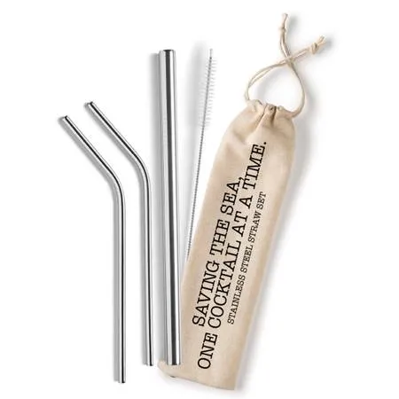 Stainless Steel Straw Set