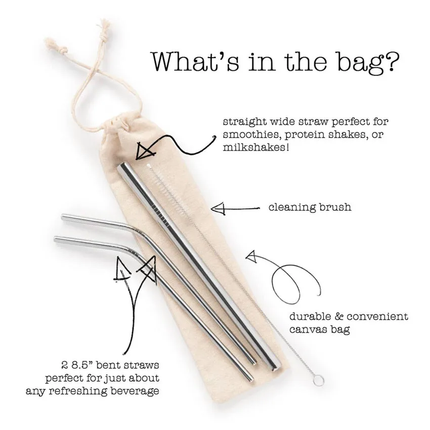 Stainless Straw Set