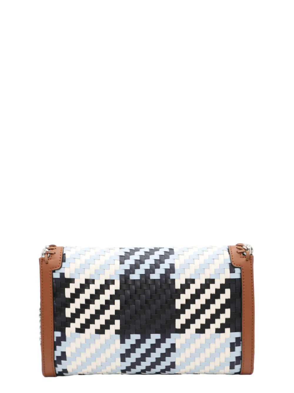 Stella McCartney Mini Crossbody Woven Eco Alter Mat in Blue Check