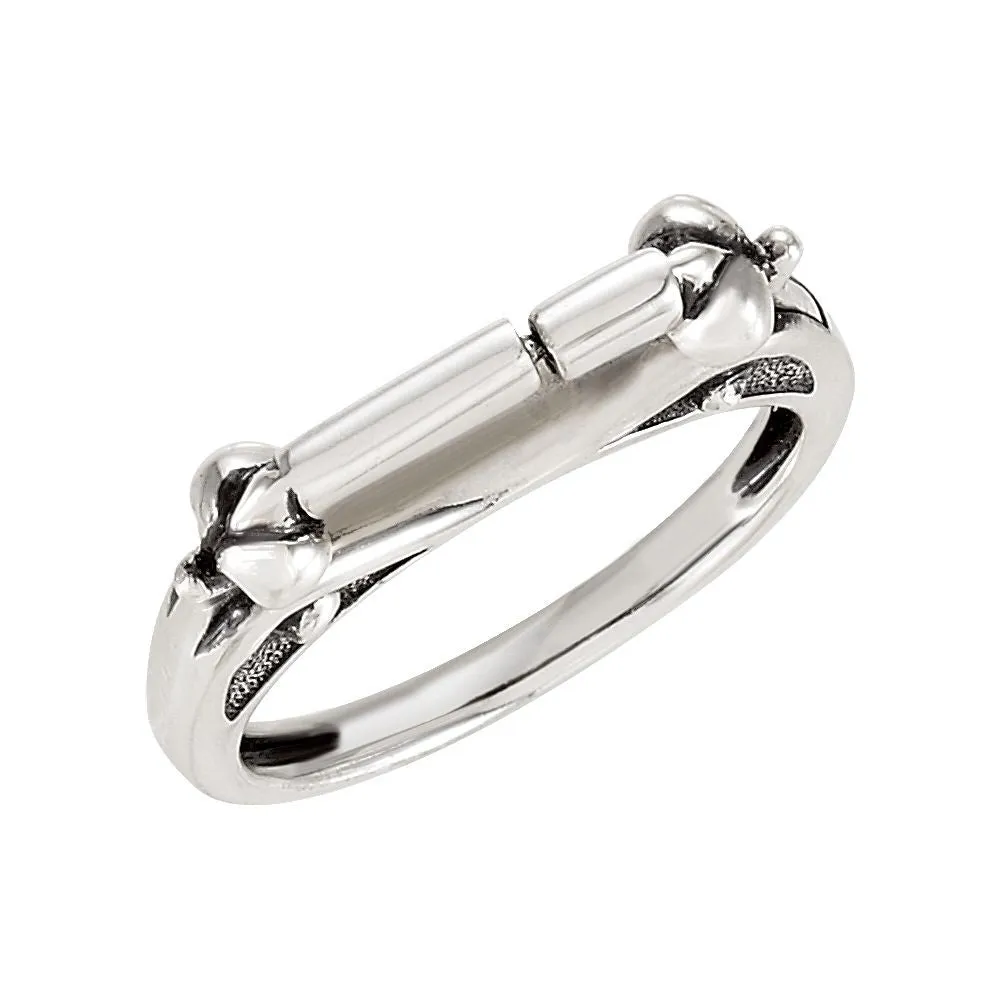 Sterling Silver Designer Ring, Size 7