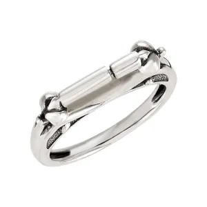 Sterling Silver Designer Ring, Size 7