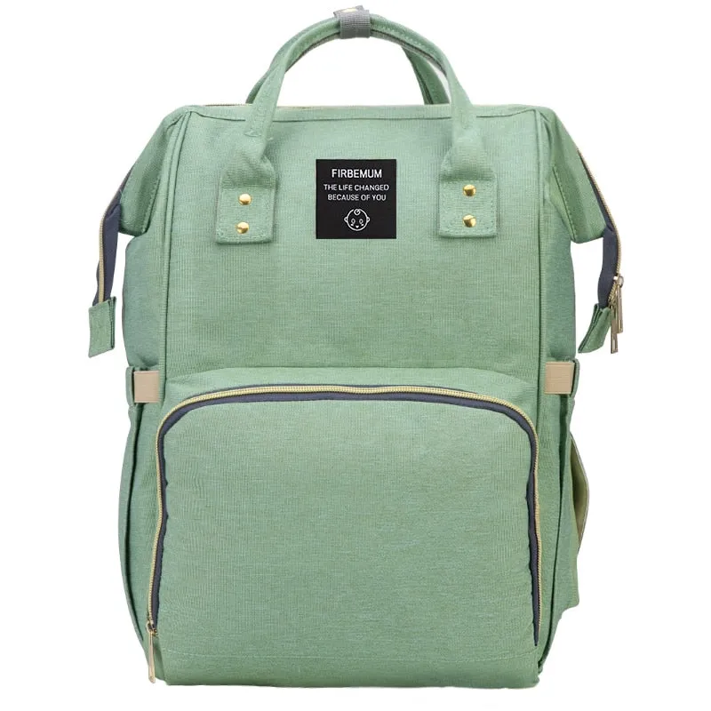 Stylish Water Resistant Baby Bag Backpack with Easy Access Compartments