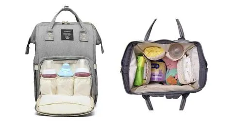 Stylish Water Resistant Baby Bag Backpack with Easy Access Compartments