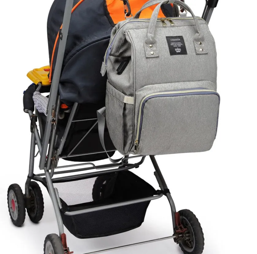 Stylish Water Resistant Baby Bag Backpack with Easy Access Compartments