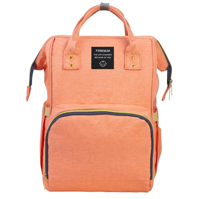 Stylish Water Resistant Baby Bag Backpack with Easy Access Compartments