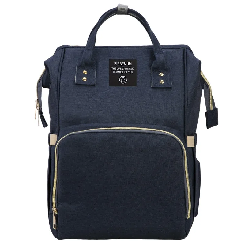 Stylish Water Resistant Baby Bag Backpack with Easy Access Compartments