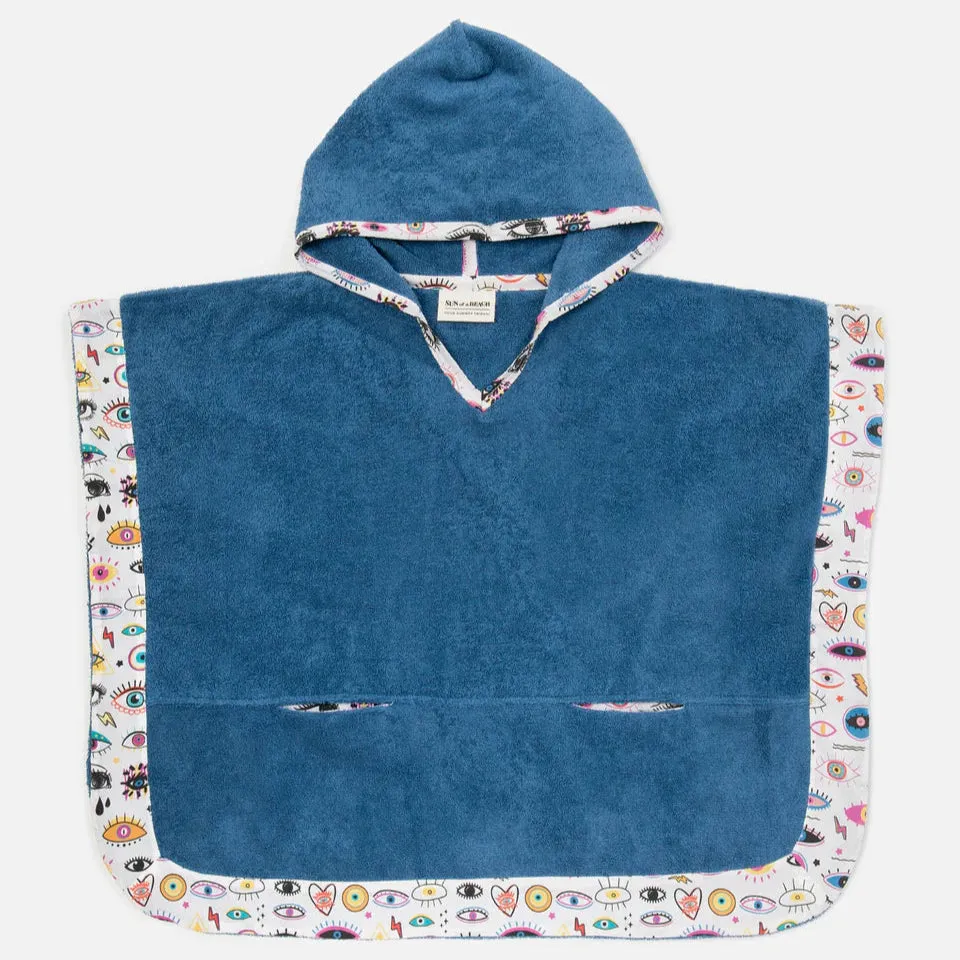 Sun of a Beach Kids Poncho