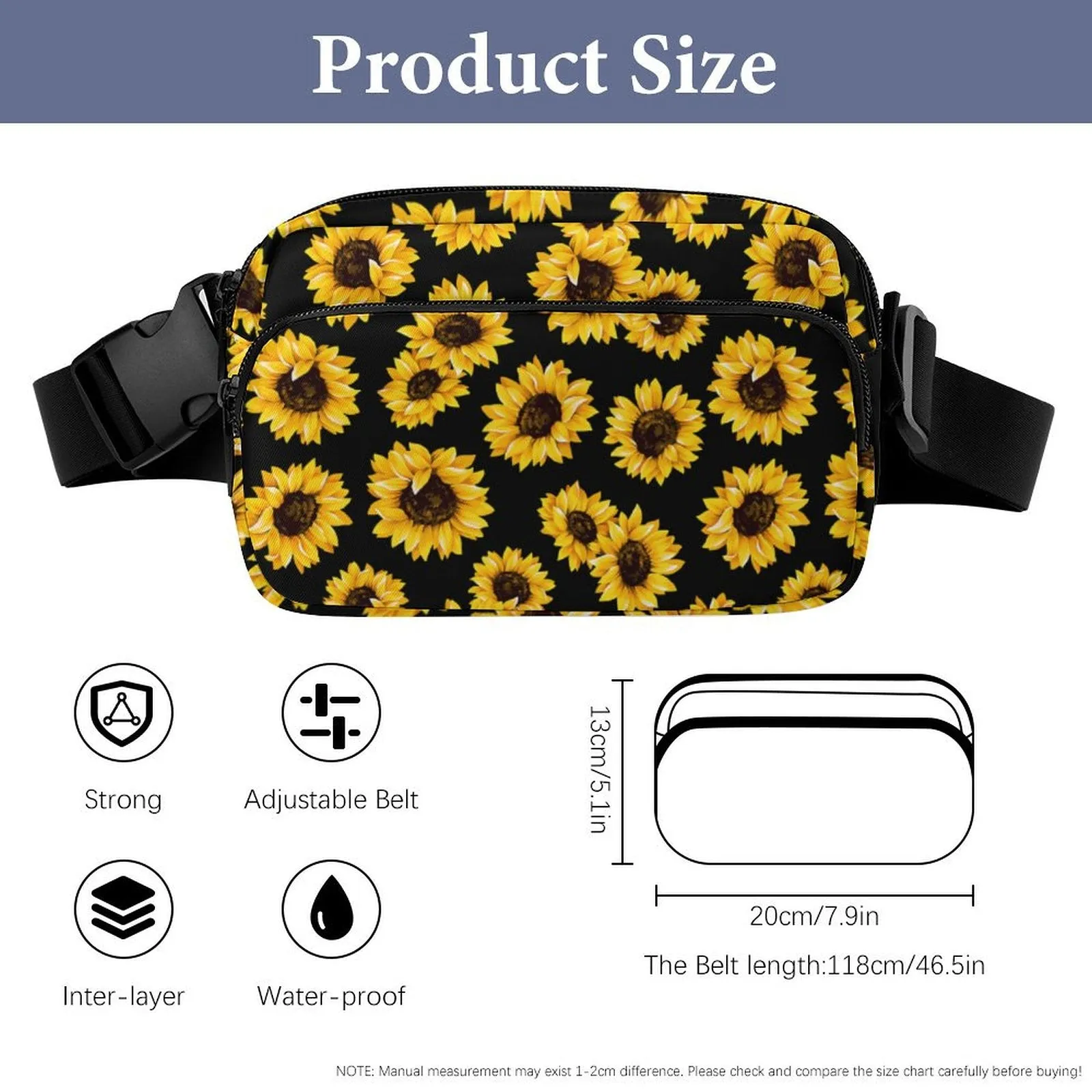 Sunflowers Fanny Pack- PREORDER - Closing 3/2  - ETA late March