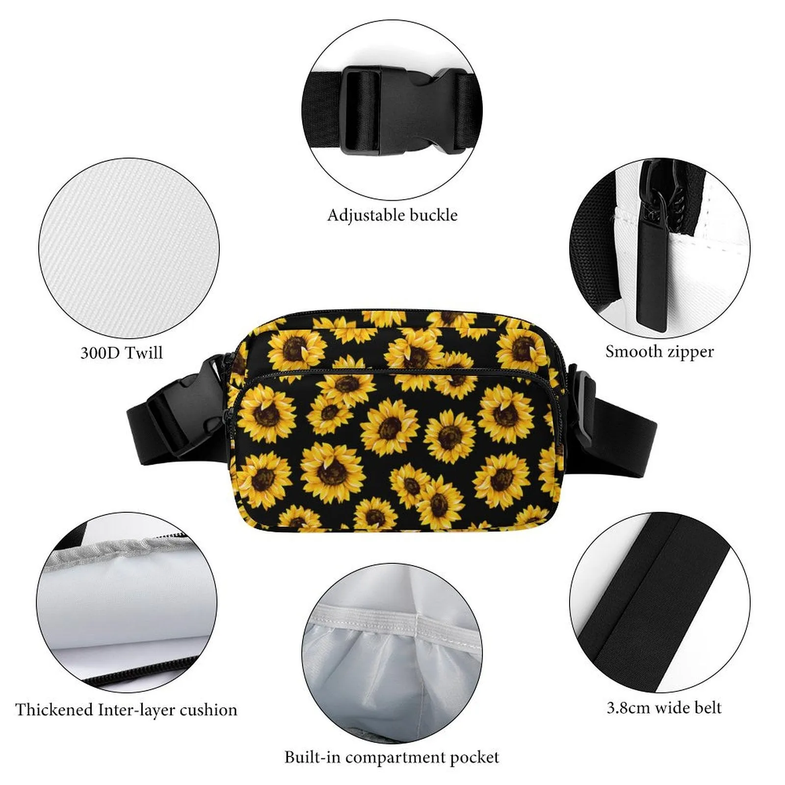 Sunflowers Fanny Pack- PREORDER - Closing 3/2  - ETA late March