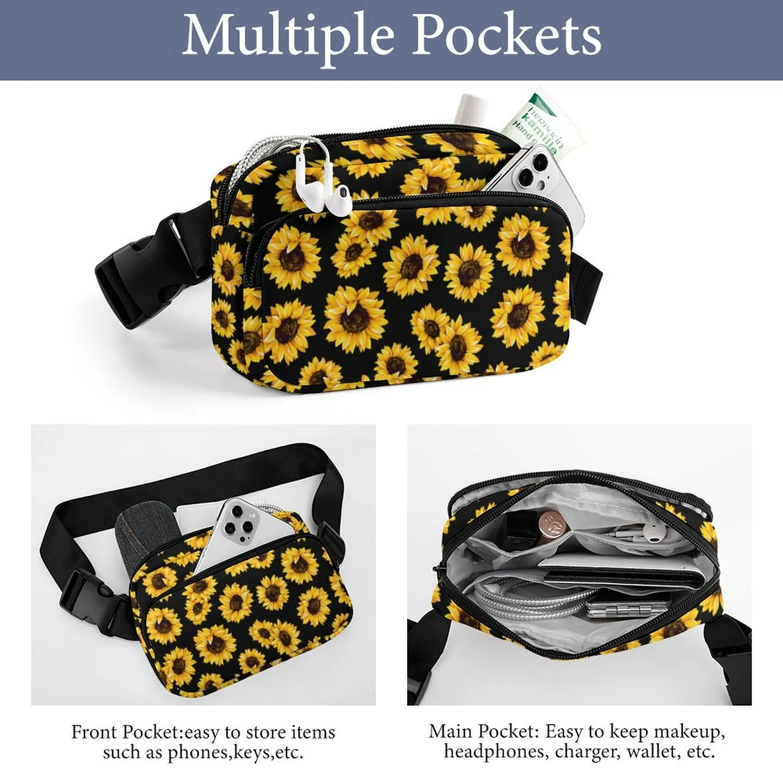 Sunflowers Fanny Pack- PREORDER - Closing 3/2  - ETA late March