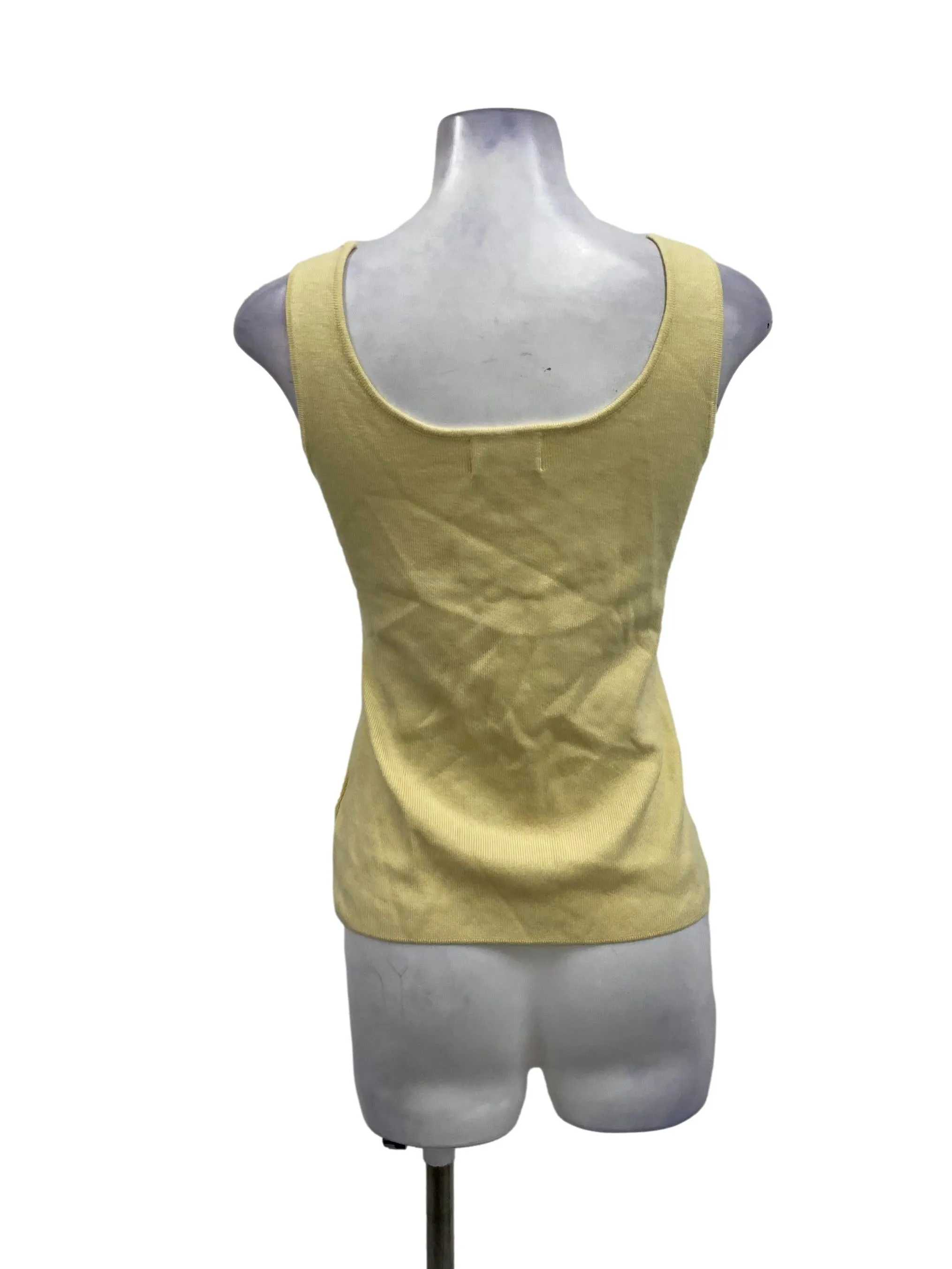 Sunshine Yellow Ribbed Tank OSN