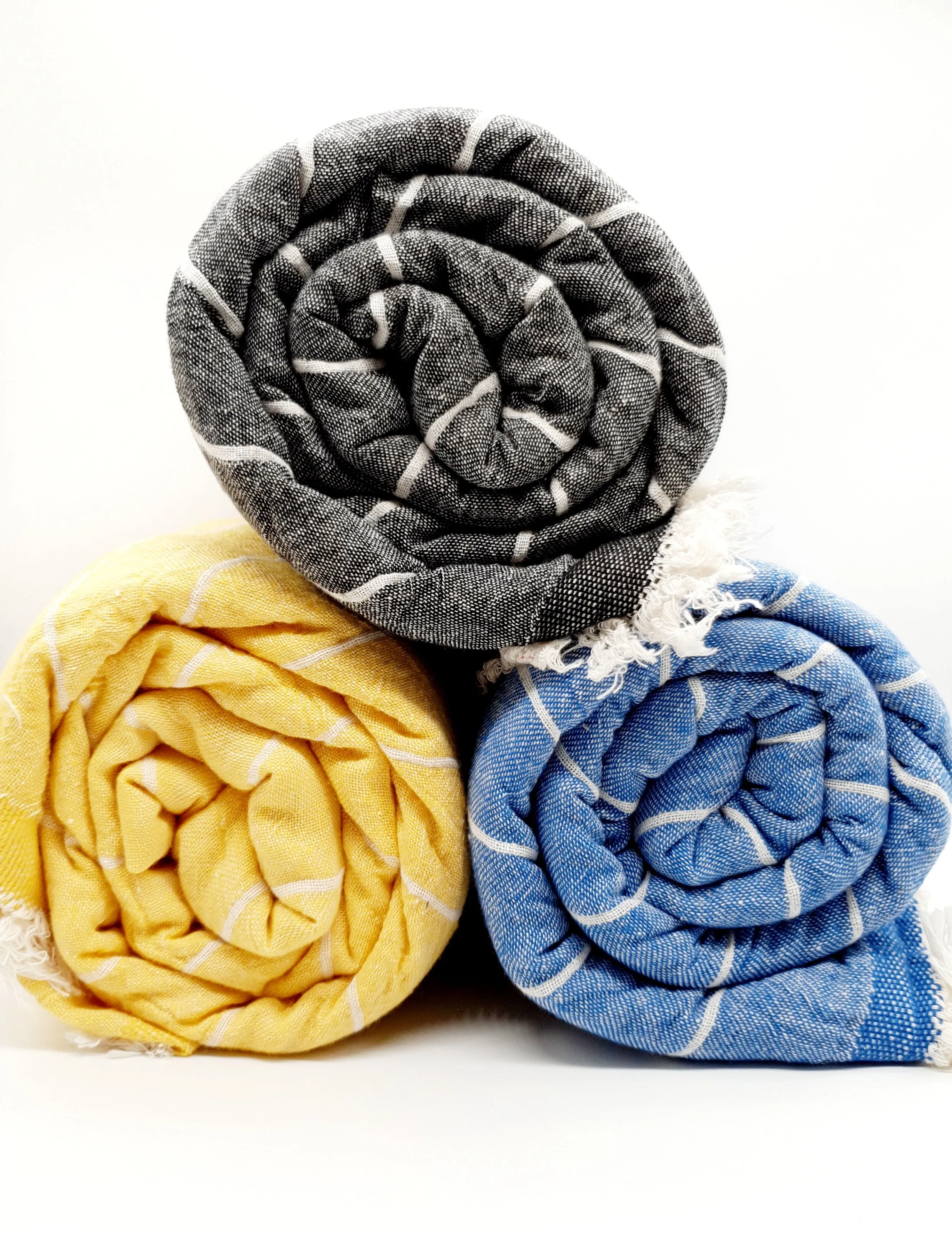Surf Stripe Hammam Towel CHARCOAL