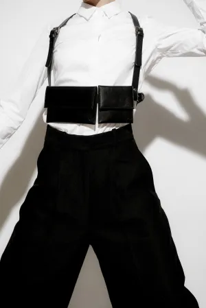 Tessa Swinkels | Belt Bag Landscape | Zwart | Leer