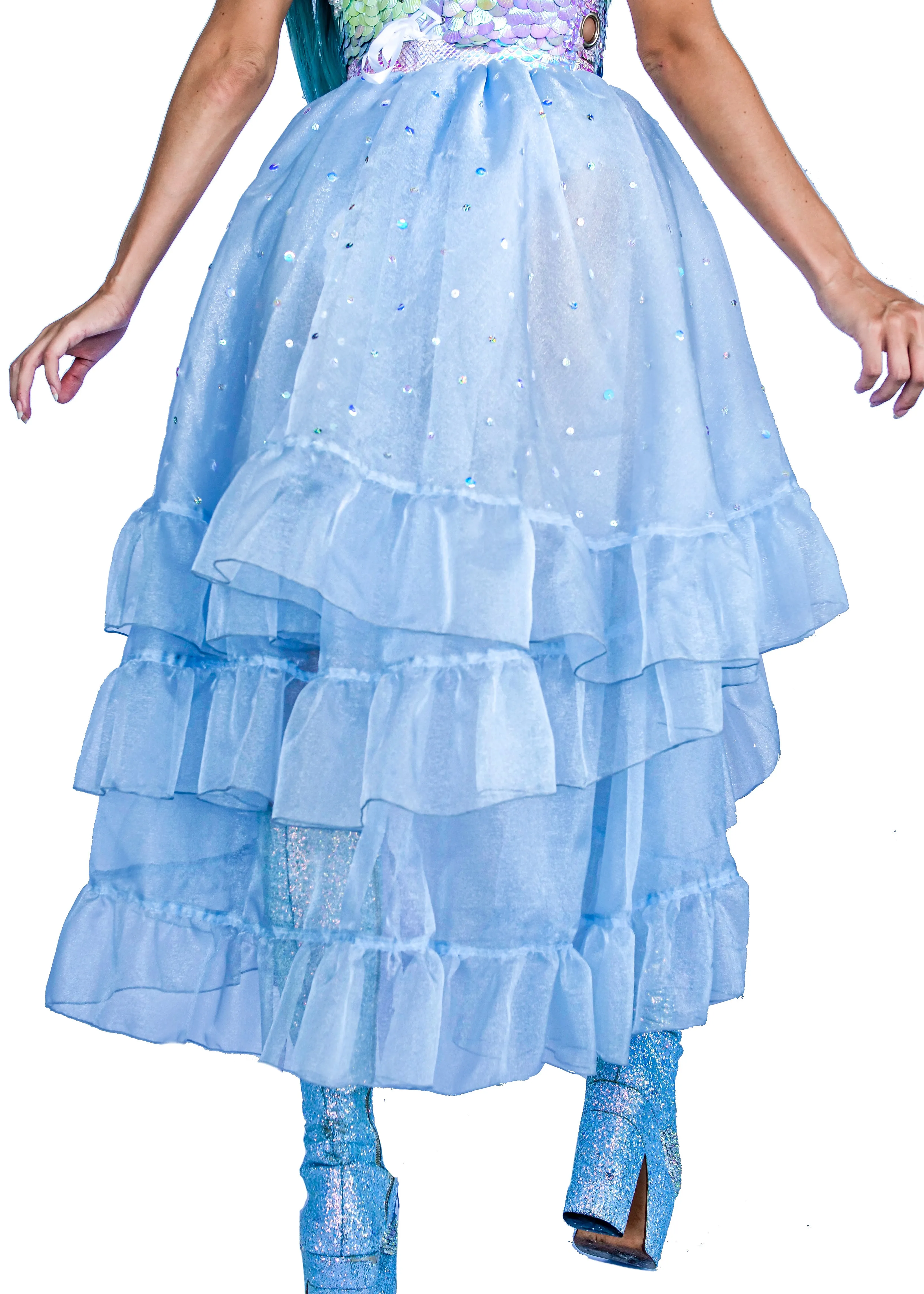 The Desert Princess Blue Overskirt