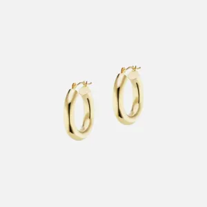 The Gold Small Hollow Hoop