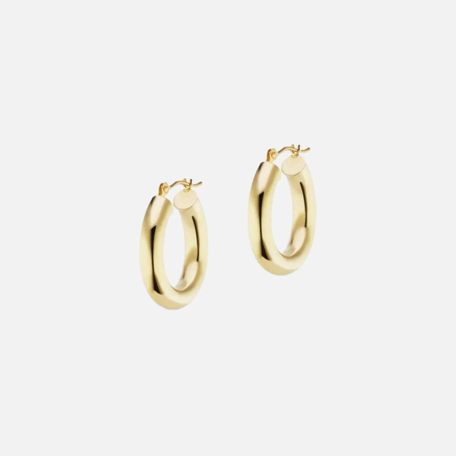 The Gold Small Hollow Hoop