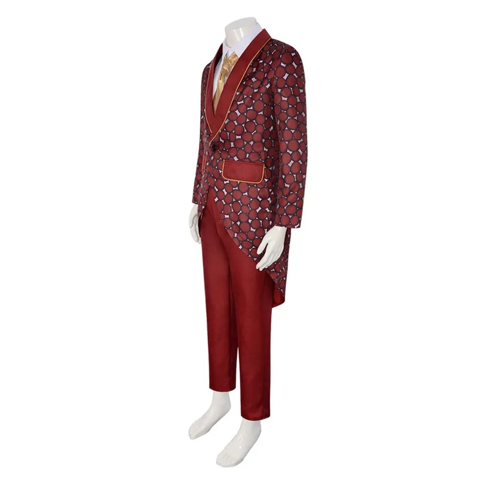 The Mask Stanley Ipkiss Red Suit Cosplay Costume Outfits Halloween Carnival Suit
