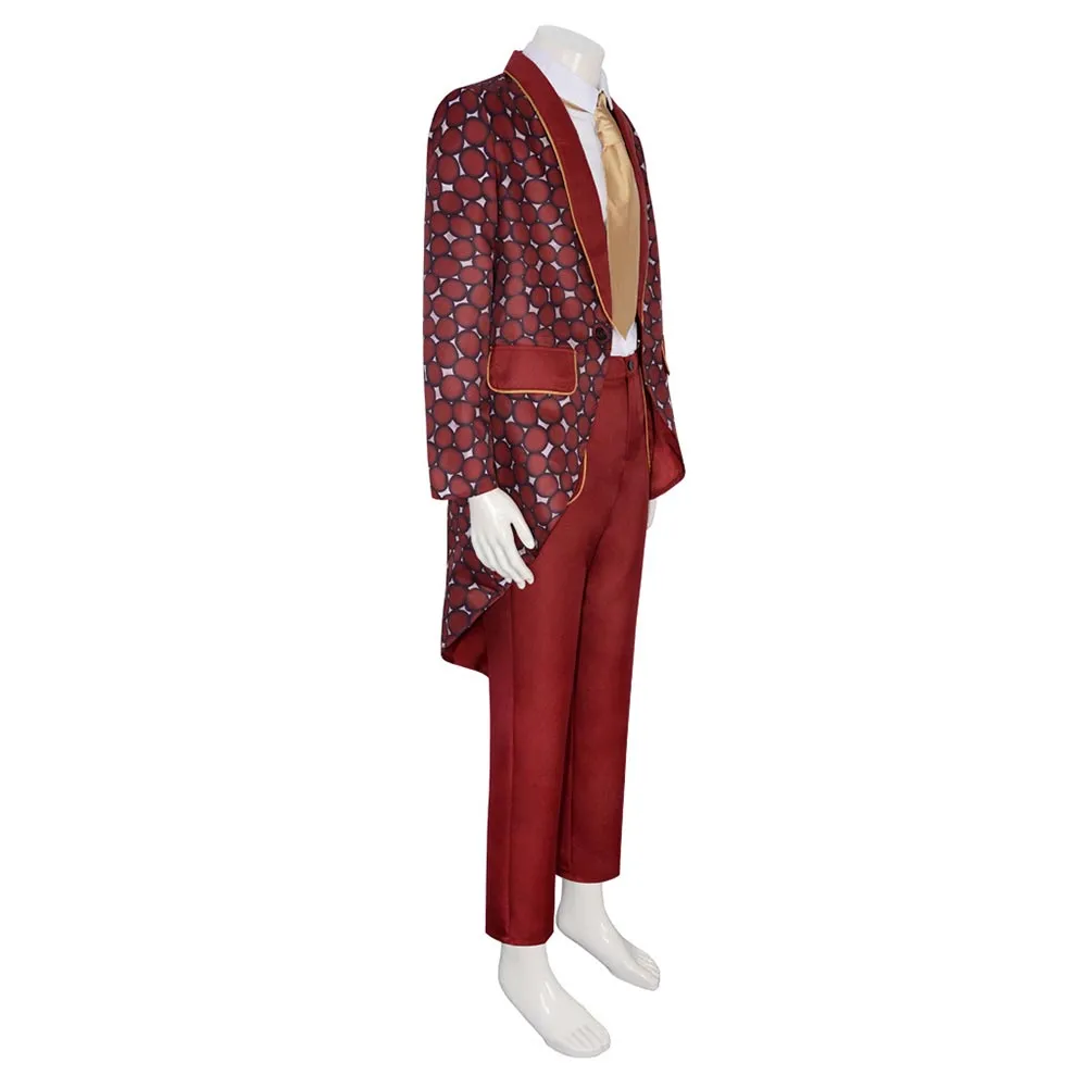 The Mask Stanley Ipkiss Red Suit Cosplay Costume Outfits Halloween Carnival Suit