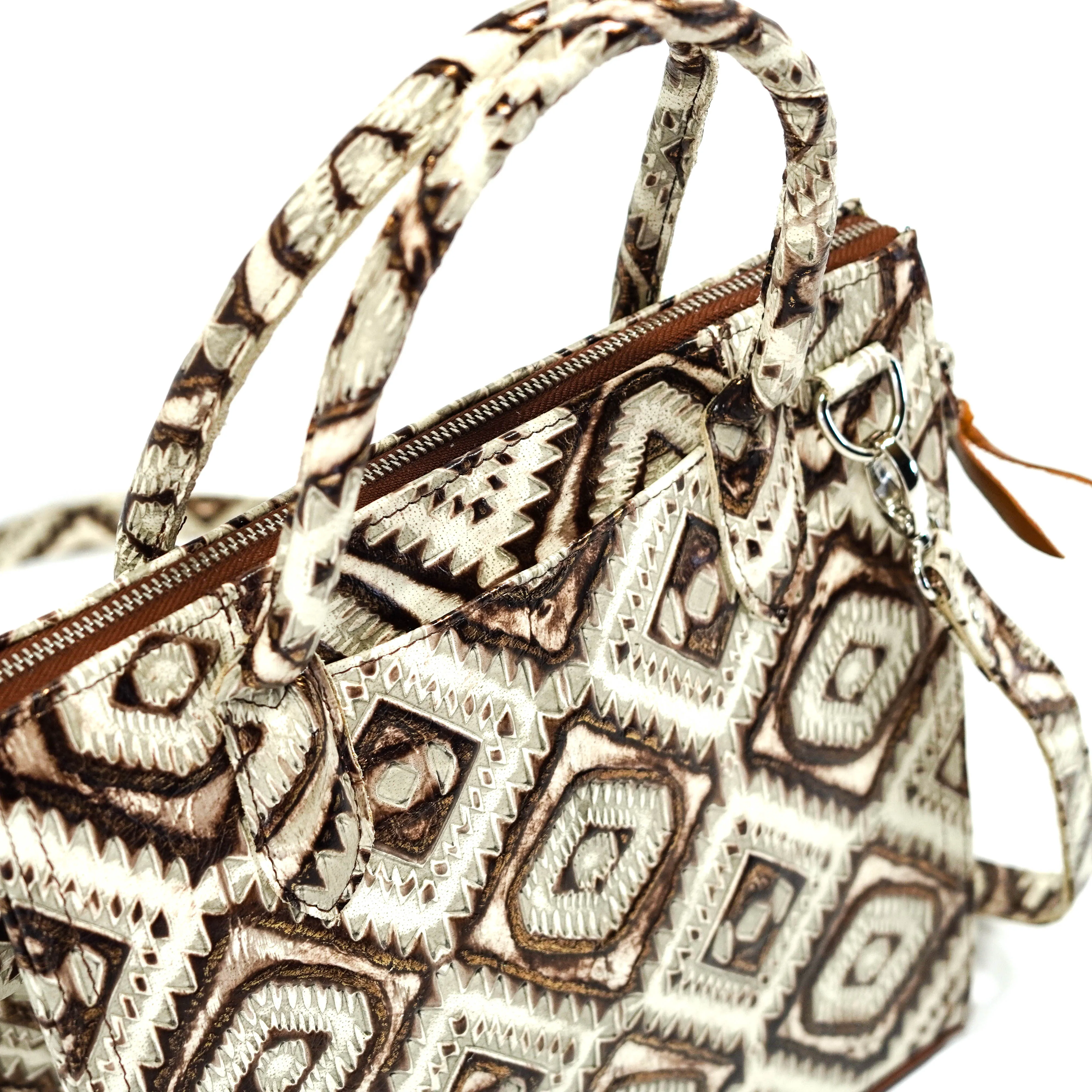 The Opry - All Embossed w/ Ivory & Bronze Aztec