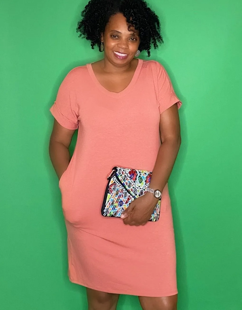 The Weekend Dress Ash Rose Curvy