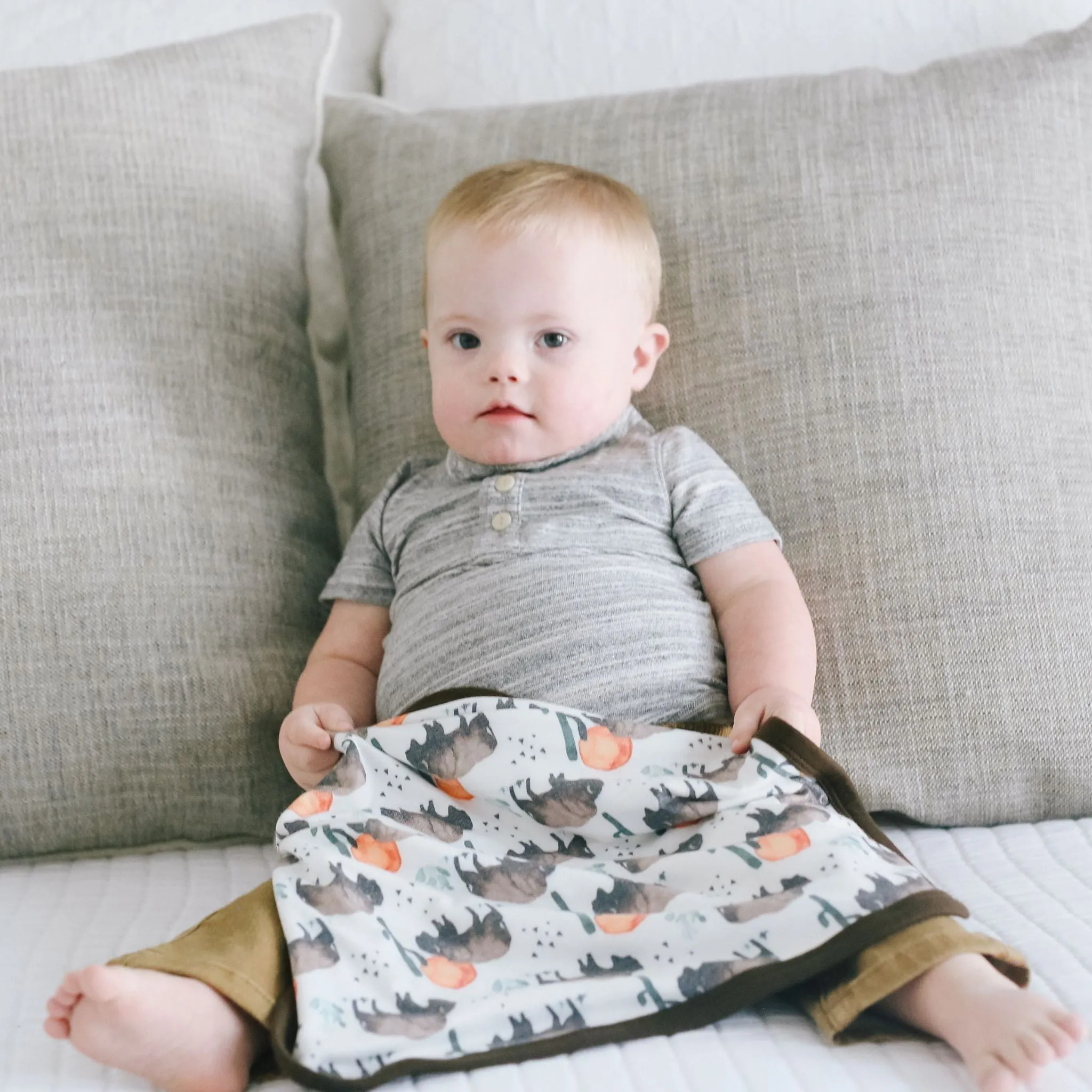 Three-Layer Security Blanket Set - Bison