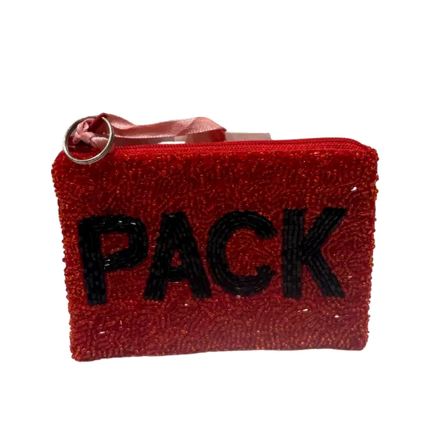 Tiana Gameday Beaded Coin Purse