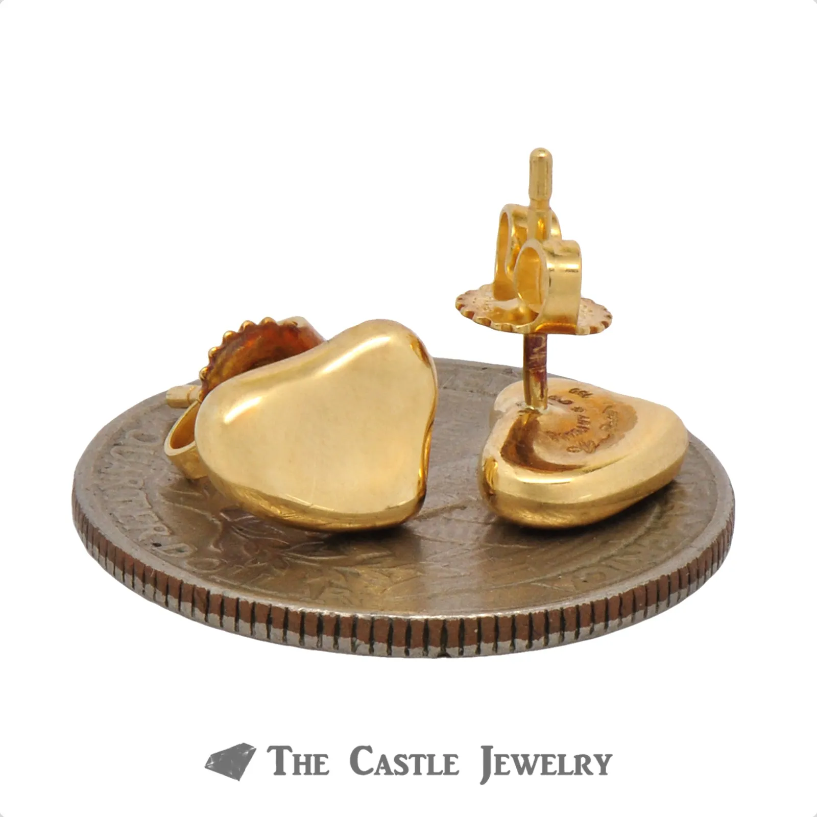 Tiffany & Co. Elsa Peretti 18k Yellow Gold Bean Design Studs
