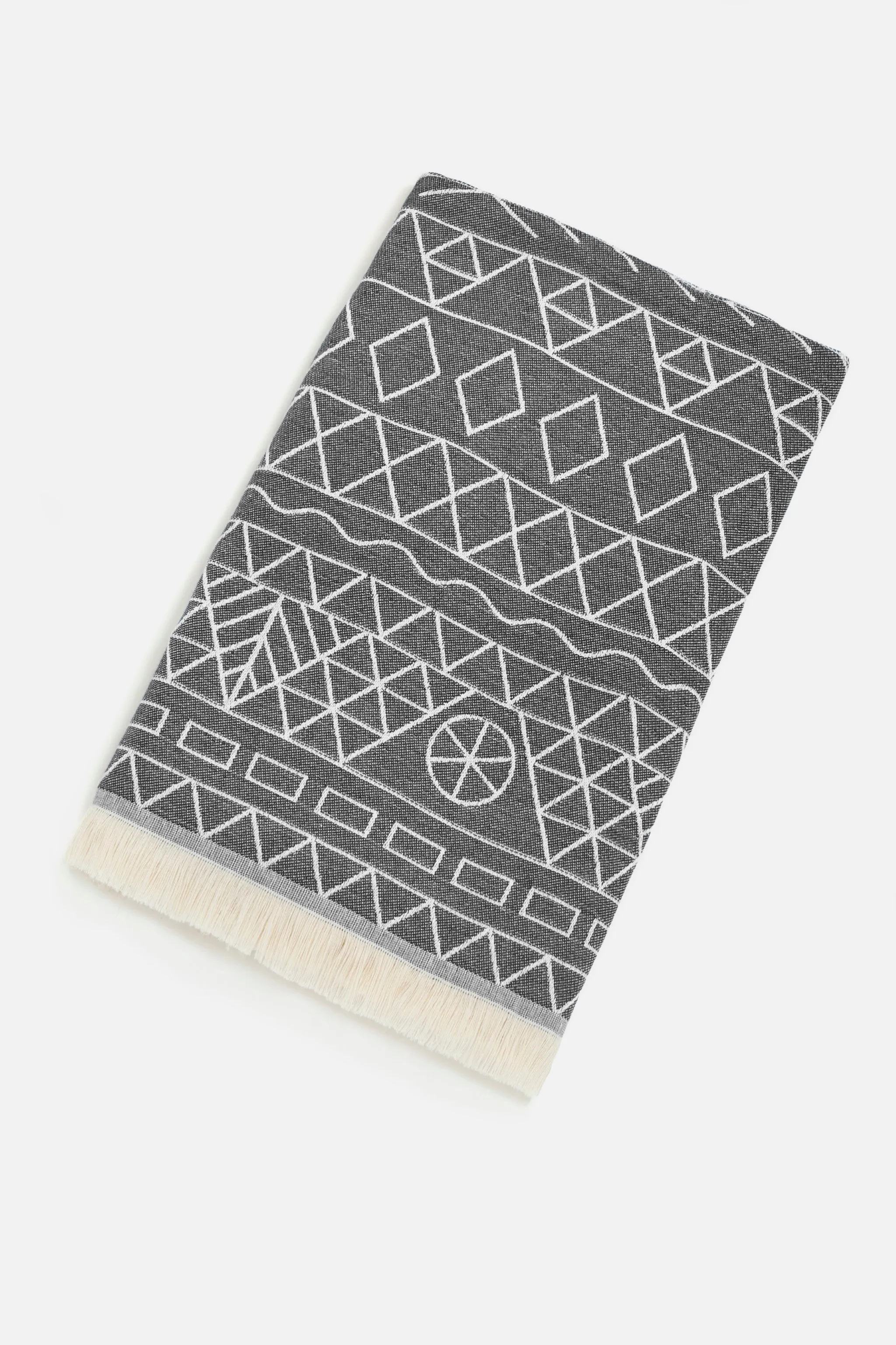 Tinos Black | Double Feather Beach Towel