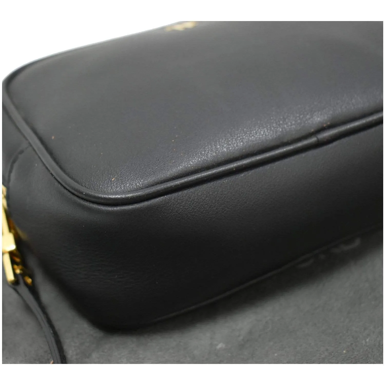 TOM FORD Leather Camera Crossbody Bag Black