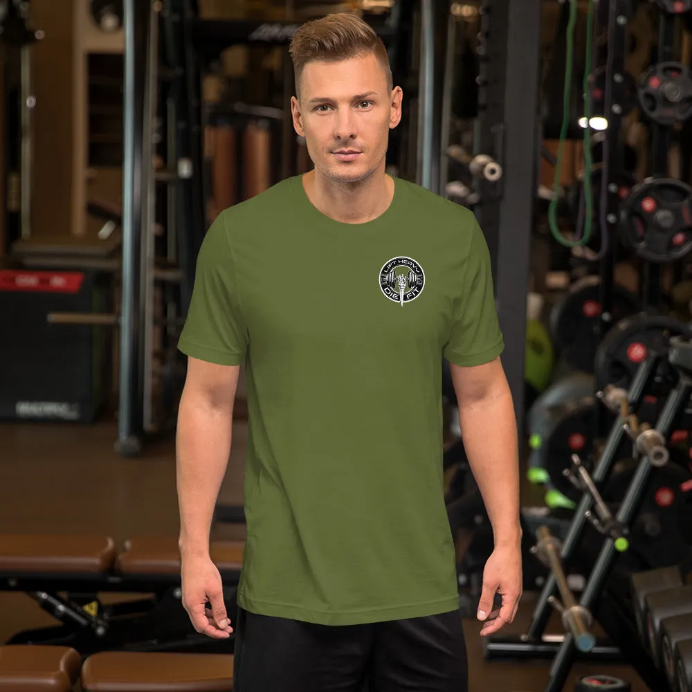 Train with Power: Lift Heavy Die Fit Unisex T-Shirt for Workout Enthusiasts