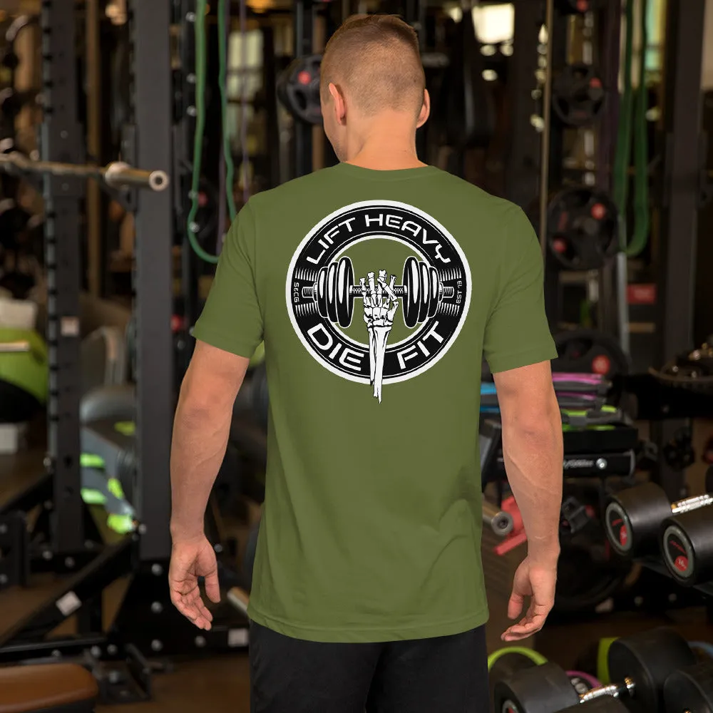 Train with Power: Lift Heavy Die Fit Unisex T-Shirt for Workout Enthusiasts