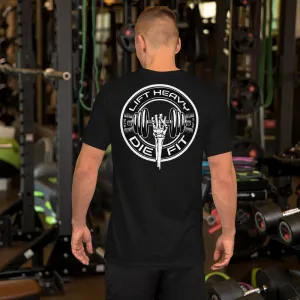 Train with Power: Lift Heavy Die Fit Unisex T-Shirt for Workout Enthusiasts