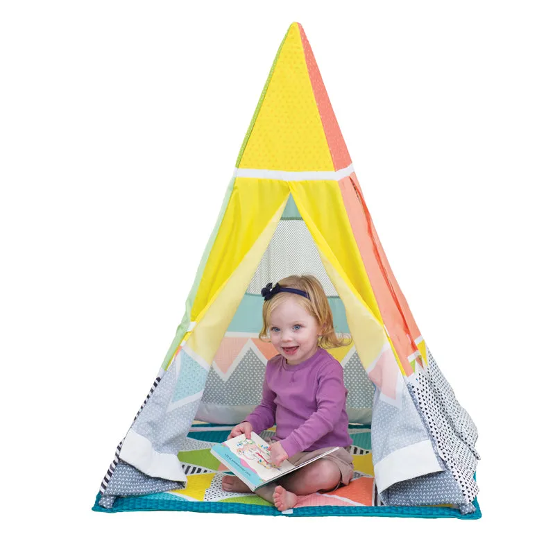 Triangle Teepee | Grow-with-me Baby & Toddler Activity Gym | Baby Play Mat | Baby Gym