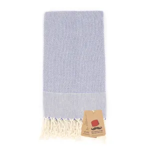 Turkish Towel, Acacia Peshtemal Beach and Bath Towel - Royal Blue