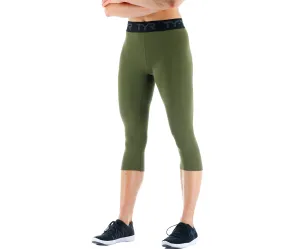TYR Base Kinetic™ Women's Mid-Rise Logo Leggings - Solid