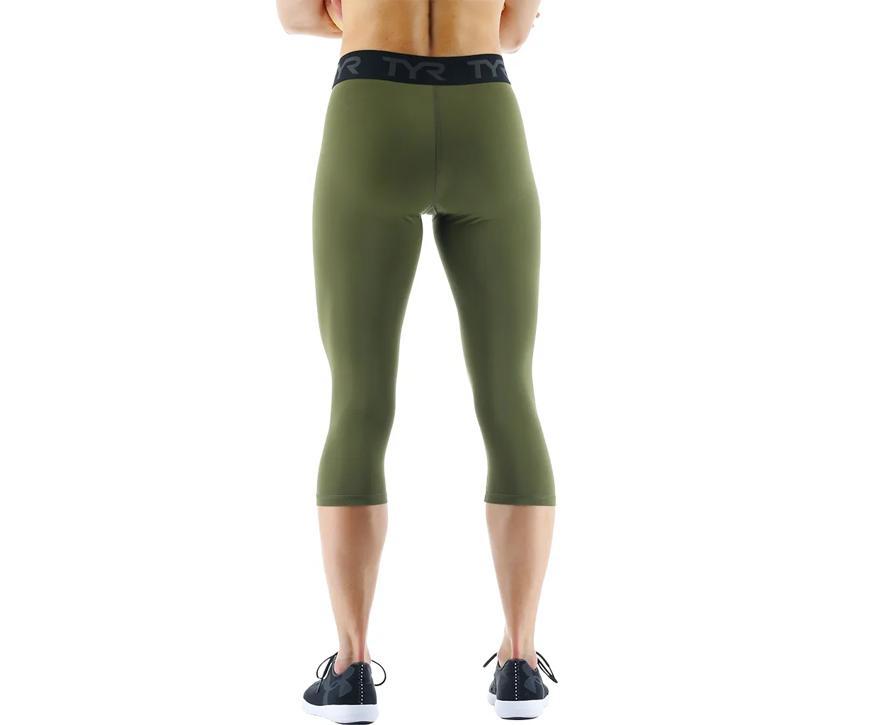 TYR Base Kinetic™ Women's Mid-Rise Logo Leggings - Solid