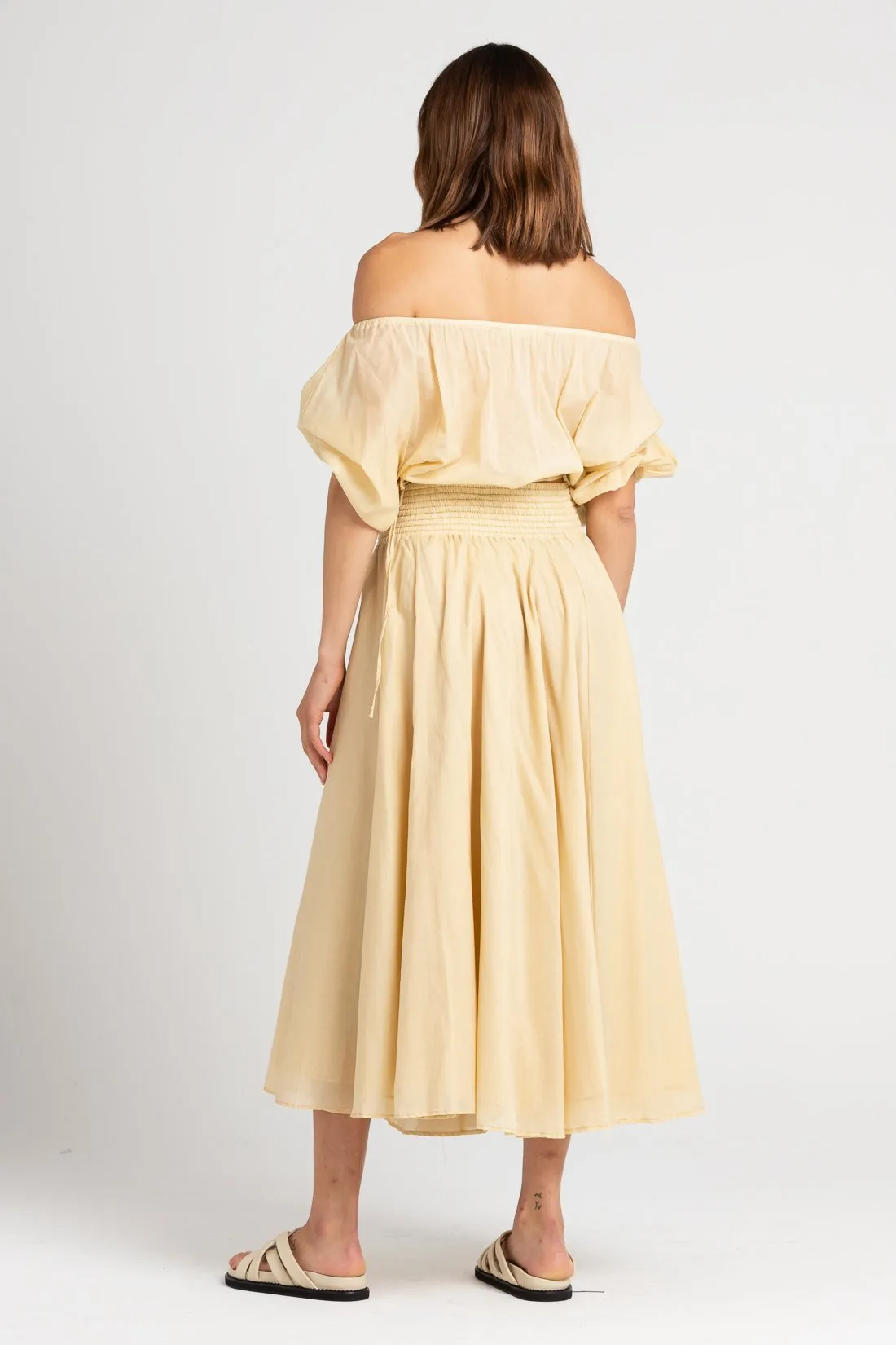 Ulla Cotton Skirt Italian Straw