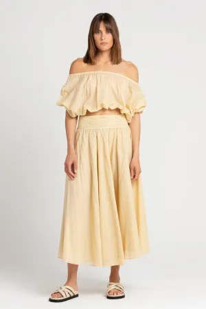 Ulla Cotton Skirt Italian Straw